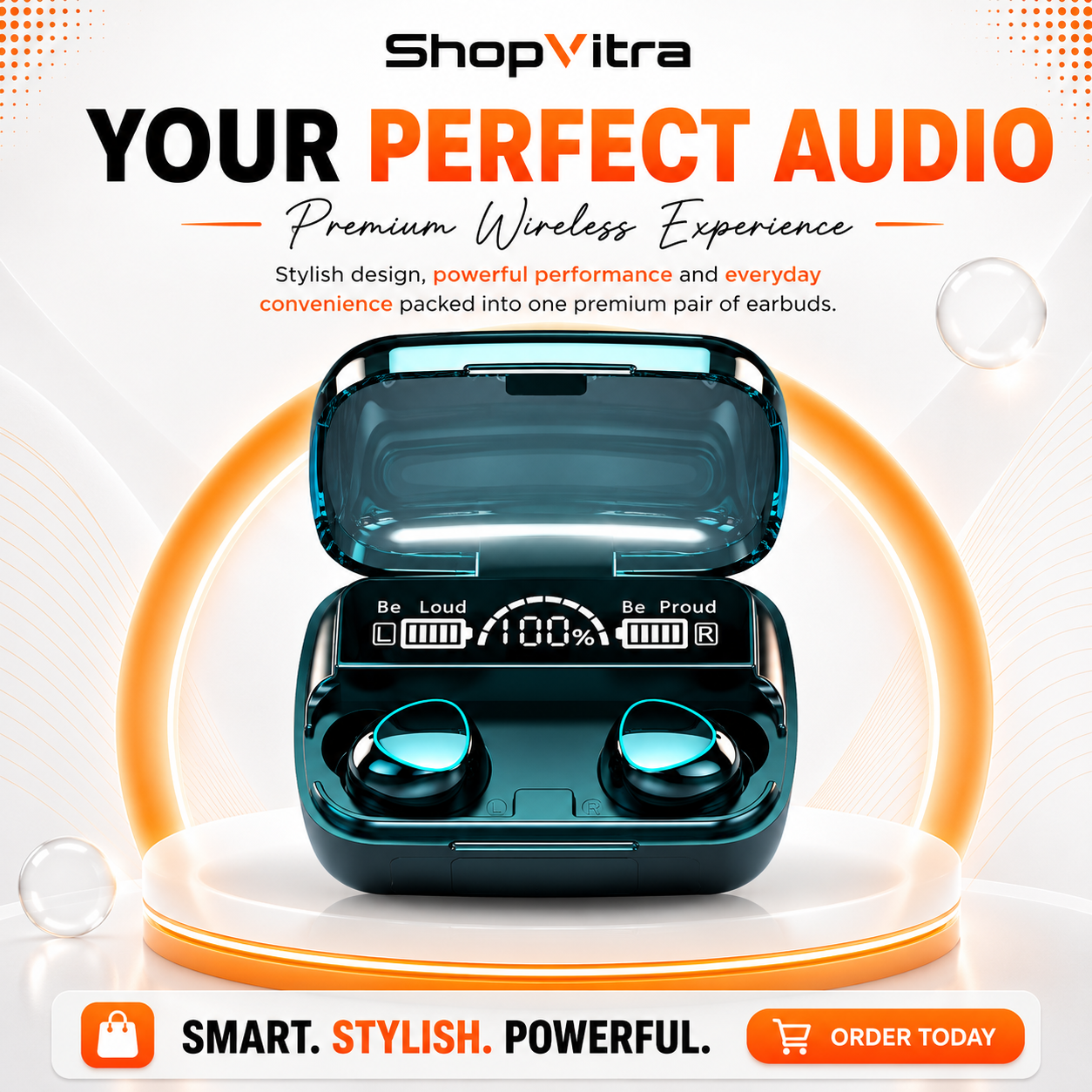 Wireless audio earbuds