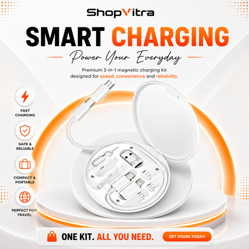 Smart magnetic charging kit