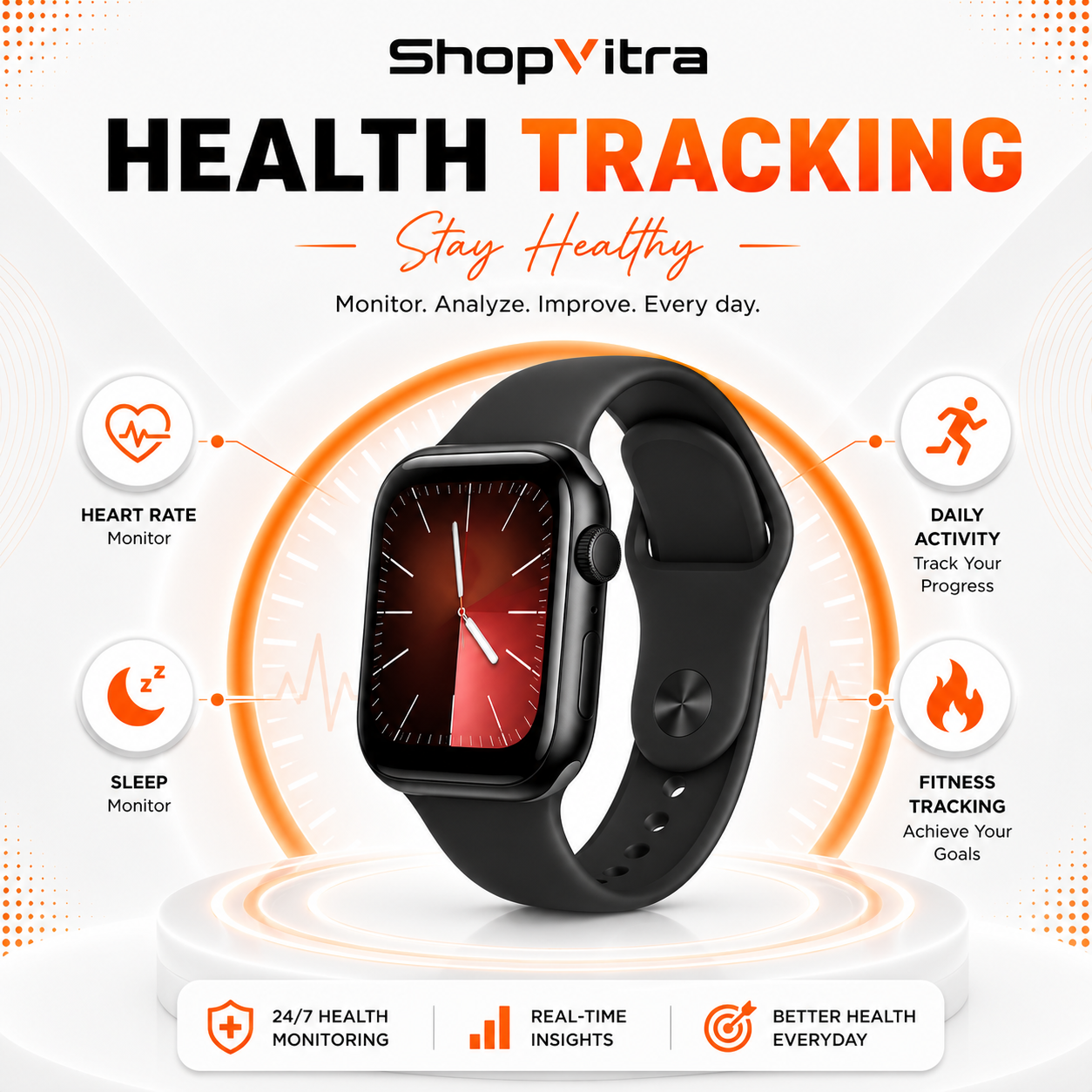 Health tracking smartwatch