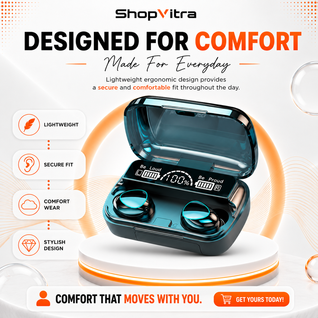 Comfort fit earbuds