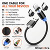 3-in-1 Magnetic Fast Charging Cable with LED Light (Copy) (Copy) (Copy) (Copy)