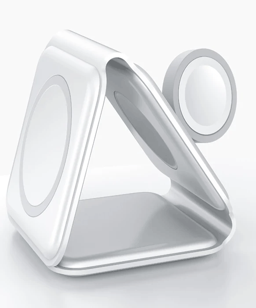 Compact foldable magnetic wireless charging stand