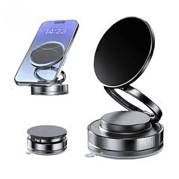 Phone holder with multiple angles on a white background