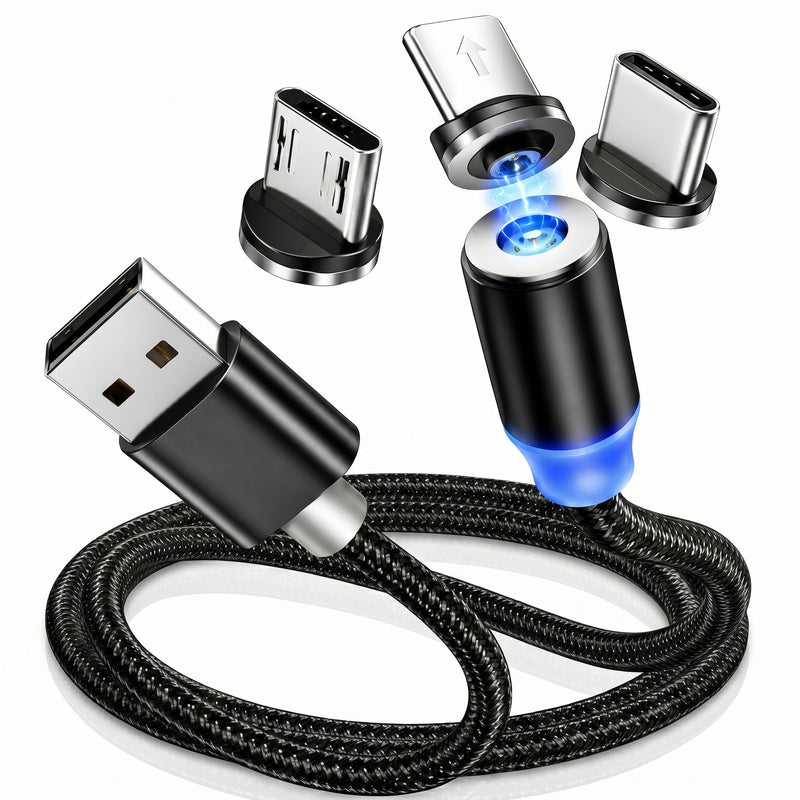 3-in-1 Magnetic Fast Charging Cable with LED Light (Copy) (Copy) (Copy) (Copy)