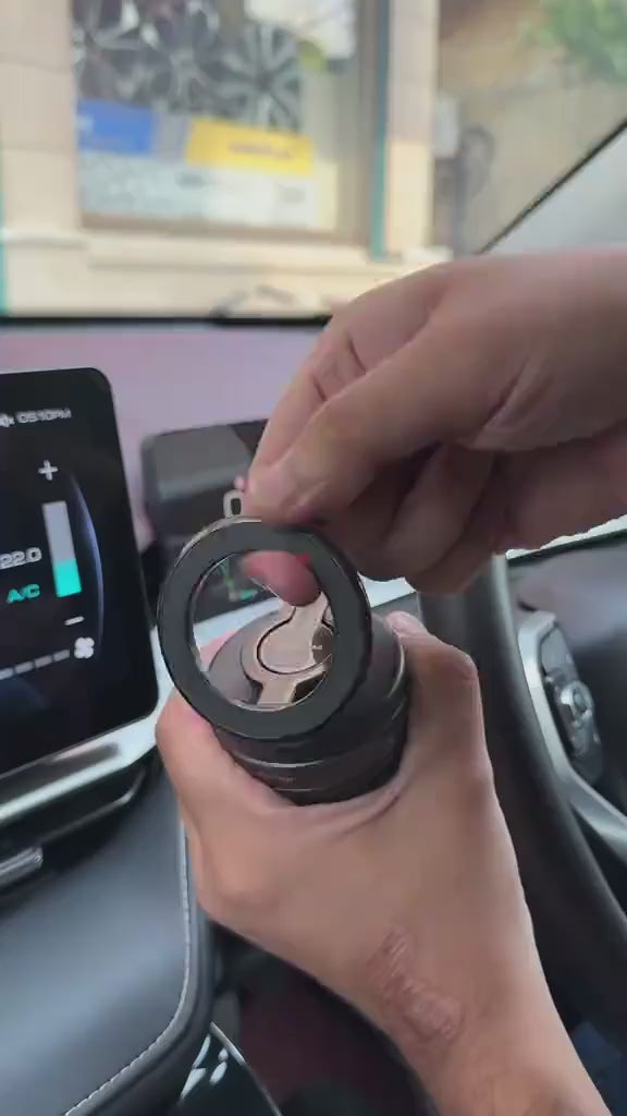 360° Magnetic Car Phone Holder with Vacuum Suction – Foldable Dashboard & Windshield Mount